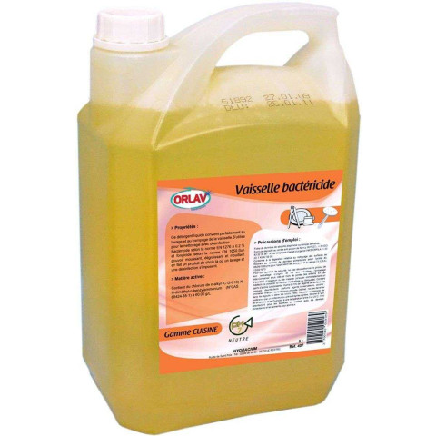 Vaisselle plonge bactericide le bidon de 5litres - hyd 002040702 - vaisselle main - hydrachim