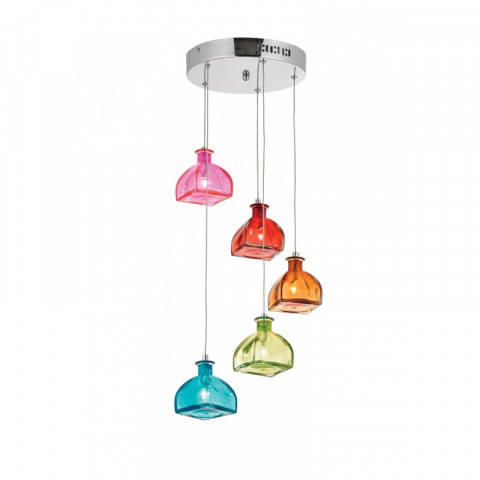 Suspension sarandon, multicolore, 5 ampoules