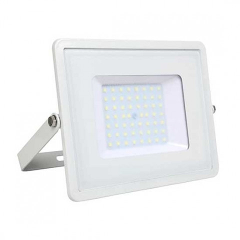 Projecteur LED d'intérieur blanc SLIM 50W