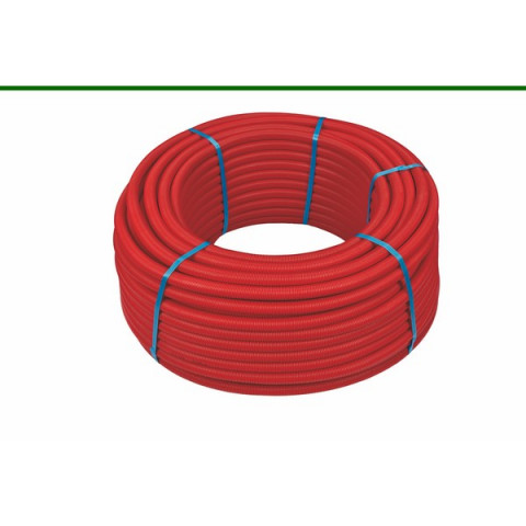 100ml multicouche gainé rouge 10bar-95°-alu 0,2mm-o20x2.0