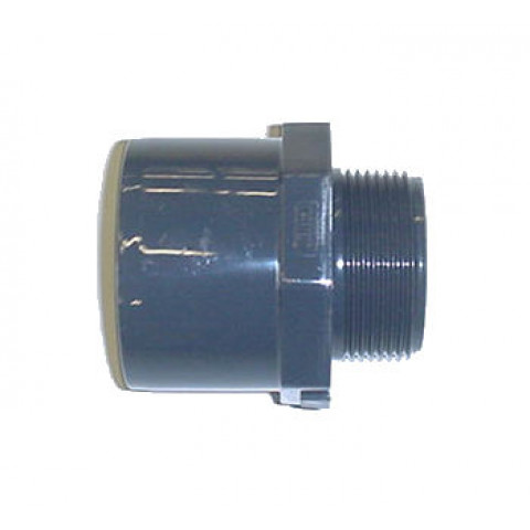 Embout en PVC fileté A - Femelle à coller / Mâle à visser - Diamètre 50 - Filetage 33/42