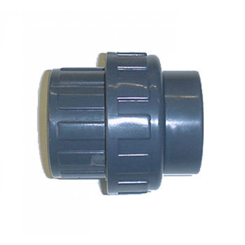 Raccord union en PVC 3 pièces - Femelle à coller / Femelle à coller - Diamètre 32 mm