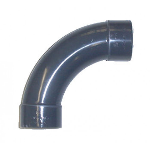 Coude courbe en PVC à 90 - Femelle à coller / Femelle à coller - Diamètre 32 mm