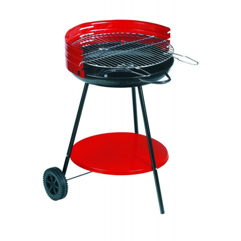 Barbecue à charbon sur roulettes camping surface cuisson 50cm