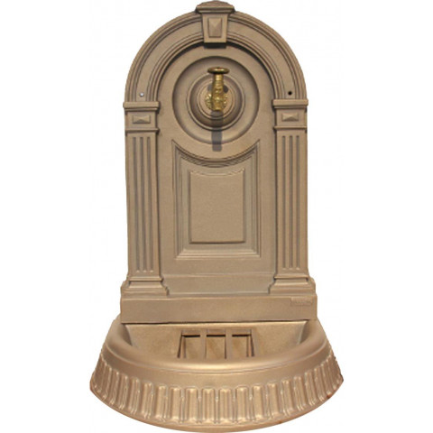 Fontaine murale de jardin empire vieux bronze futura
