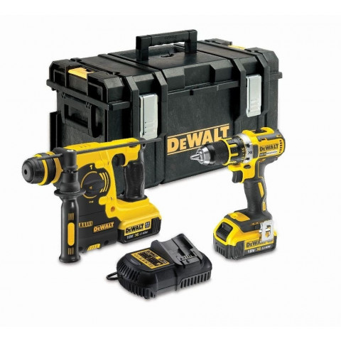 Coffret DCK273M2-QW perforateur burineur + perceuse visseuse + 2 x 4,0 Ah + chargeur DeWalt