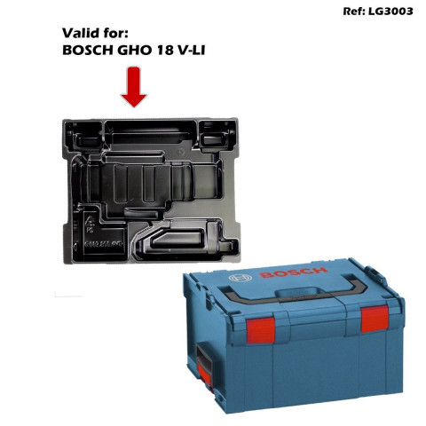 Coffret de transport L-Boxx 238 Bosch avec calage GHO 18 V-LI