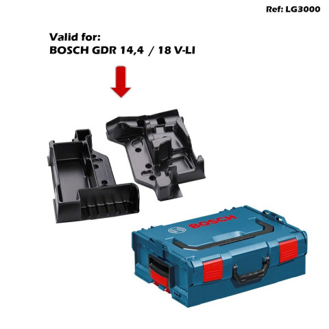 Coffret de transport L-Boxx 136 Bosch avec calage GDR 18 V-LI
