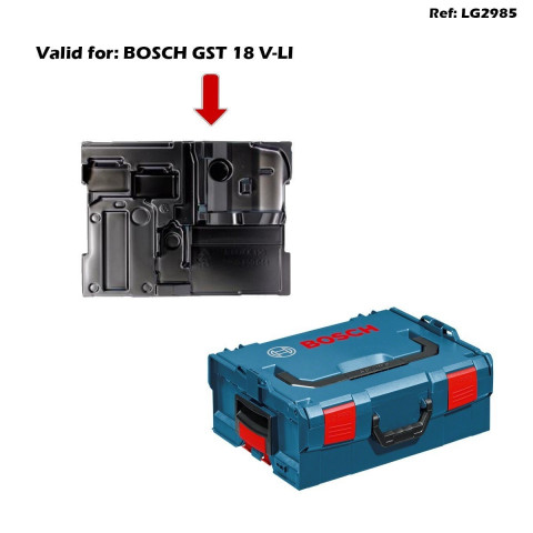 Coffret de transport L-Boxx 136 Bosch avec calage GST 18 V-LI