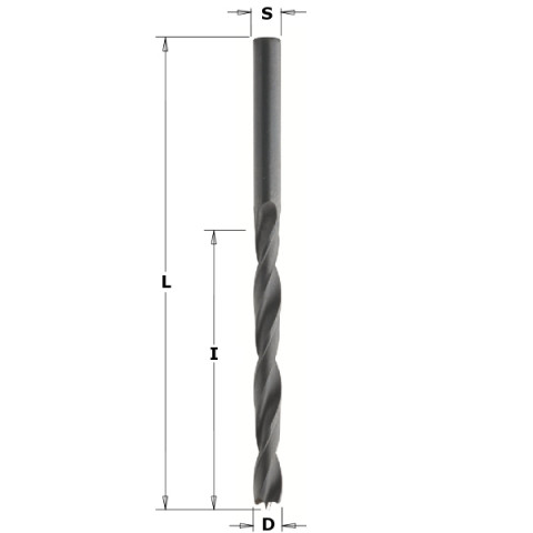 Meche helicoidale hss z=2 d=4 i=43 l=75 dr. 516.040.51