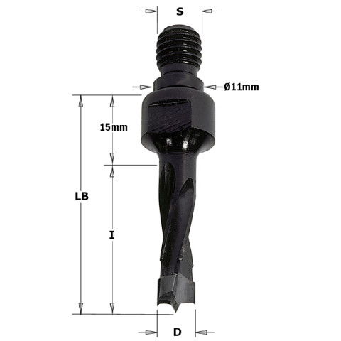 Hm-m. sans frasoir d=10x30 z=2 s=m10 dr. 338.100.11