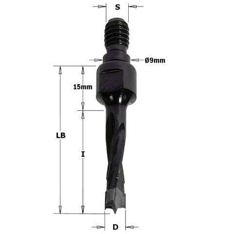 Hm-m.a' percer queue filete m8/9 z2 d=10 i=30 dr 352.100.11