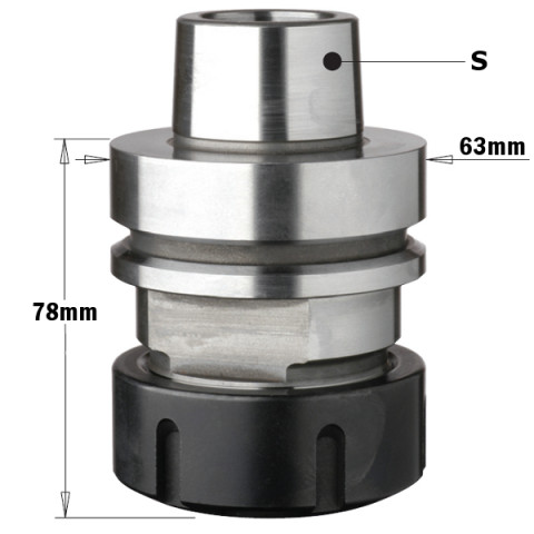 Mandrin p.pinces er40 s=hsk-f63 dr 183.310.01