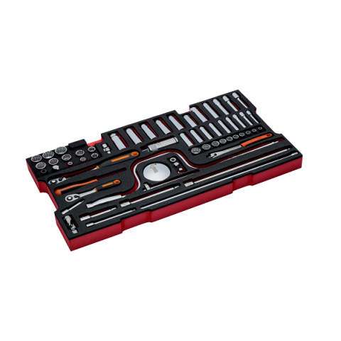 Module mousse avec jeu de douilles 61 pièces ff2b01 bahco