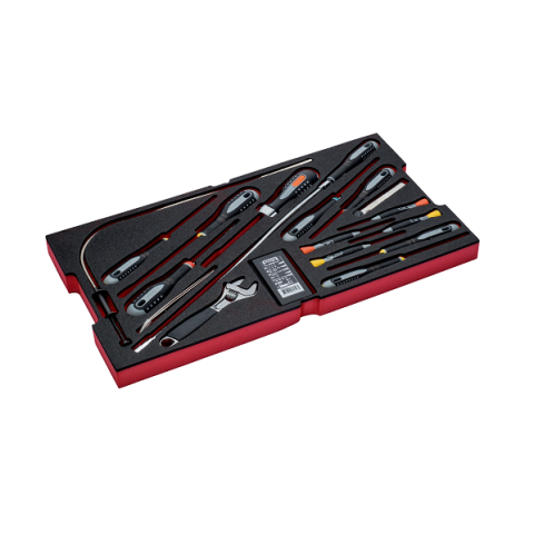 Module mousse avec jeu de douilles 45 pièces ff2b04 bahco