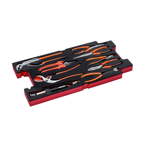 Module mousse avec jeu de pinces aviation 9 pièces ff2b10 bahco