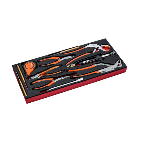Module mousse avec jeu d'outils en pouces 11 pièces ff3a07 bahco