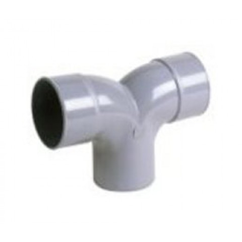 Coude Mâle / Femelle double parallèle PVC - Coude double à 87 30 - Diamètre : 32 mm
