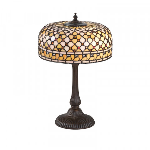 Lampe mille feux, verre et métal