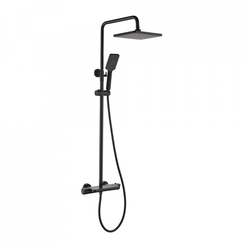 Colonne de douche thermostatique, moderne noir - grosa