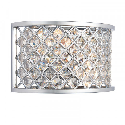 Applique hudson, chrome et cristal