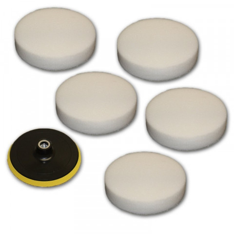 5 peaux de polissage 180mm + disque de polissage Helloshop26 3408064