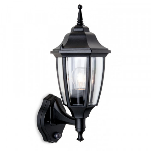 Applique faro avec détecteur, noir