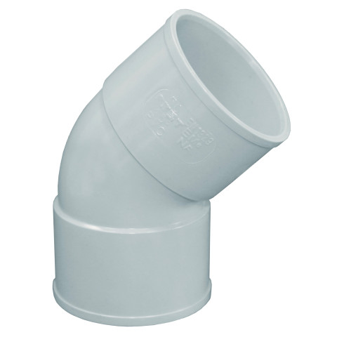 Coude pvc 45° évacuation femelle femelle ø110 first plast