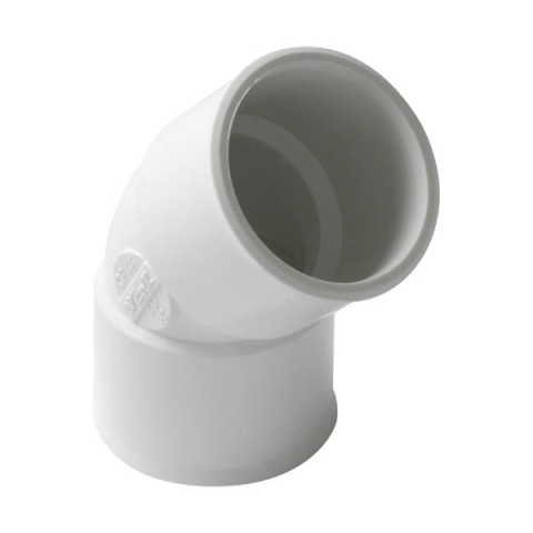 Coude simple ff 45° ø32 blanc