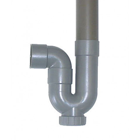 Siphon de machine à laver en PVC - Sortie horizontale - Diamètre 40 mm