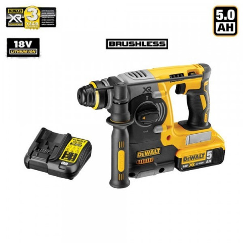Meuleuse 125 mm 18V Li-ion XR/5Ah DCH273P1-SK DeWALT (batterie 5,0 Ah + chargeur)