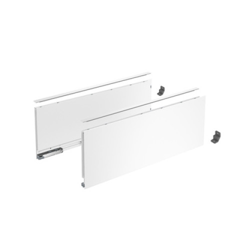 Profilé latéral de tiroir AvanTech YOU, hauteur 187 mm x NL 450 mm, Blanc, gauche et droite - HETTICH - 9353405