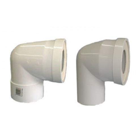 Coude de branchement WC en PVC - Ø 100 mm - sans prise d aération - Femelle