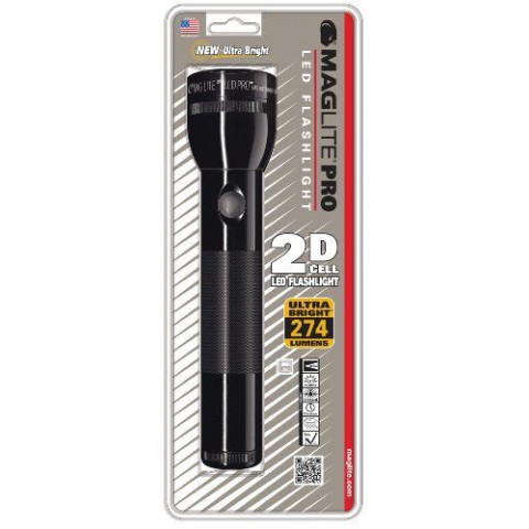 Maglite ST2P016L 2D Pro Eclairage + LED en blister Noir
