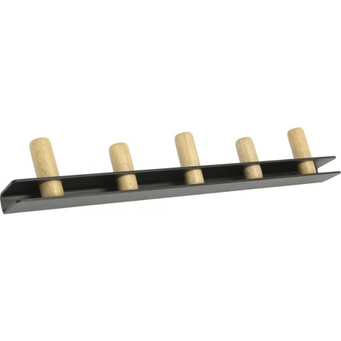 Patère métal bois moderne