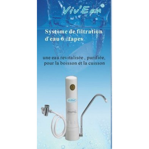 Viv'eau viv1 filtre à eau modèle sur évier