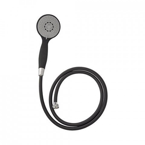 Frandis 190262 Duo Douchette 1 jet avec flexible de Douche 1,50 m Noir