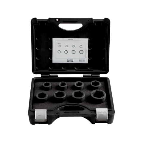 Jeu de douilles à chocs 3/4 profil hexagonal phosphatée, 8 pièces k8901z/8 bahco