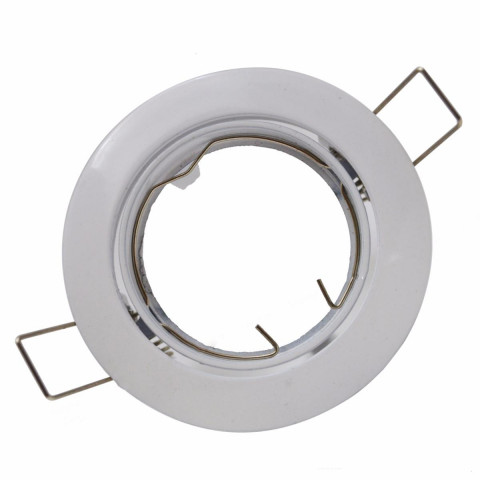 Support spot rond orientable blanc