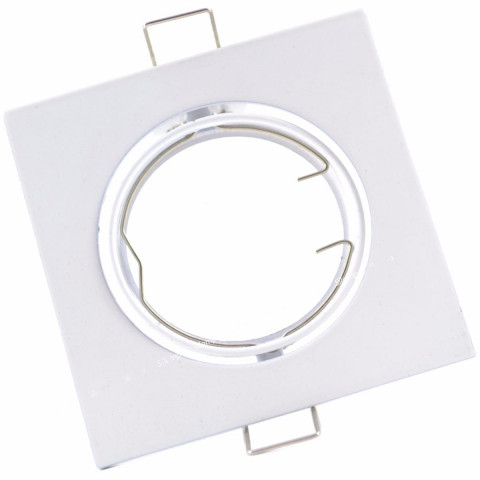 Support spot carré orientable blanc