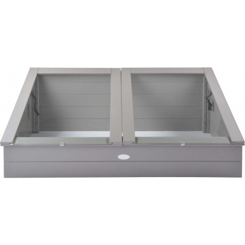 Serre de jardin en pin 41 cm de hauteur gris