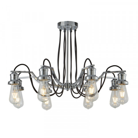 Plafonnier olivia, chrome, 8 ampoules