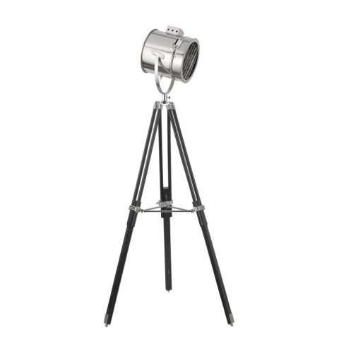 Lampadaire adjustable stage lamp 162 cm, noir, chrome