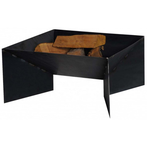 Brasero en acier pieds géométriques 60 cm