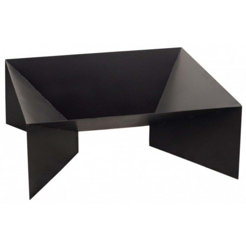 Brasero en acier peint pieds géométriques 80 cm