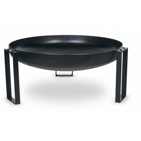 Brasero en acier peint rond pieds design 60 cm