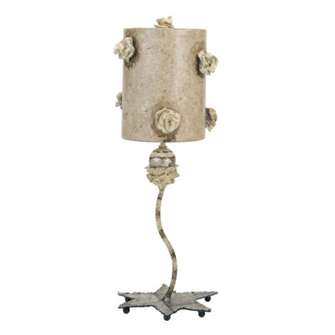 Lampe la fleurette, avec abat-jour
