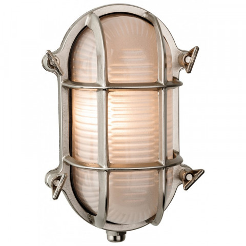 Applique nautic, ovale, nickel