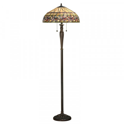 Lampadaire ashtead, verre et résine