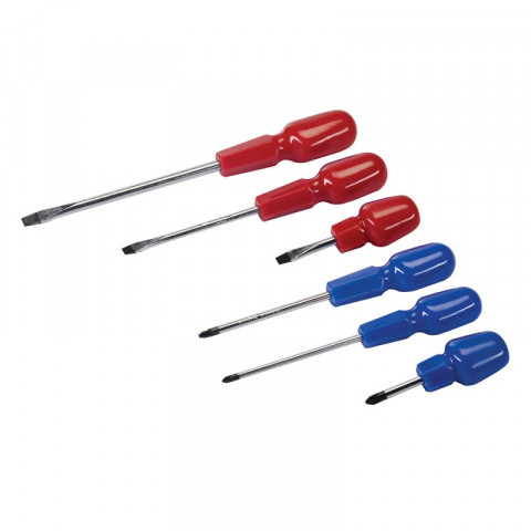 6 tournevis boule assortis - 6 pcs